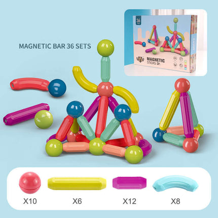 Magnetic Stick Building Blocks creative construction toy.
