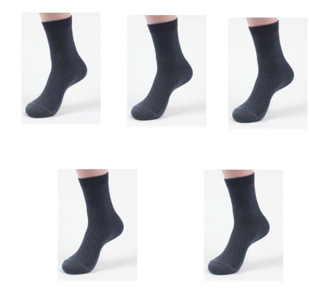 Men Bamboo Fiber Business Socks Breathable Comfort bamboo fiber texture