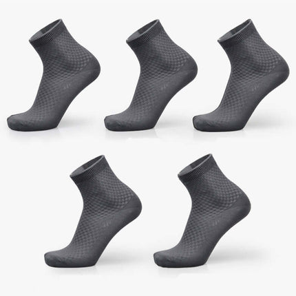 Men Bamboo Fiber Business Socks Breathable Comfort medium thickness sock profile