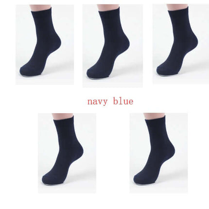 Men Bamboo Fiber Business Socks Breathable Comfort elastic cuff comfort fit