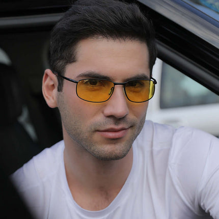 Men Driving Polarized Sunglasses tac lens material.