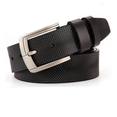 Men Genuine Leather Luxury Belts smooth cowhide texture