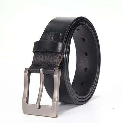 Men Genuine Leather Luxury Belts premium craftsmanship close-up