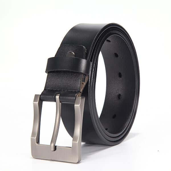Men Genuine Leather Luxury Belts premium craftsmanship close-up