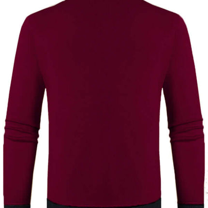 Men Half Turtleneck Plus Velvet Slim Knit Sweater leisure look