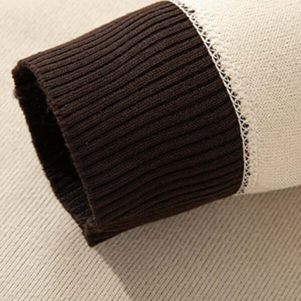 Men Half Turtleneck Plus Velvet Slim Knit Sweater slim fit