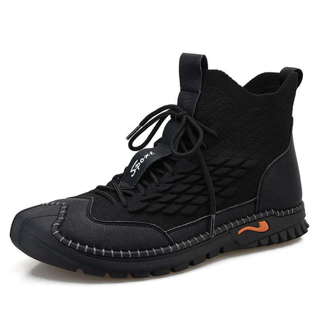 Men Outdoor Driving Hiking Shoes Flying Weave Breathable Upper Design