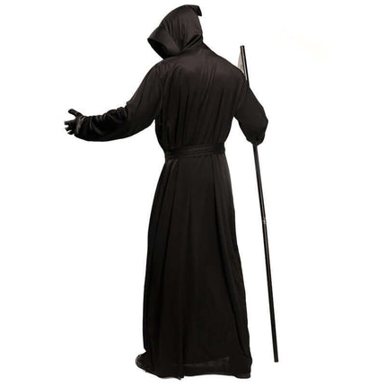Mens Black Devil Robe Halloween Cosplay Costume Set Dark Halloween Style