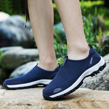Mens Breathable Large Size 48 Mesh Sports Shoes non slip sole