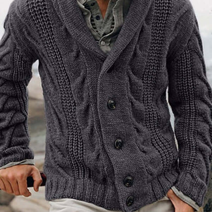 Mens Casual Knit Cardigan Sweater Jacket casual style
