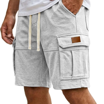 Men's Casual Summer Cargo Shorts With Pockets premium quality summer shorts displayed on male boutique mannequin