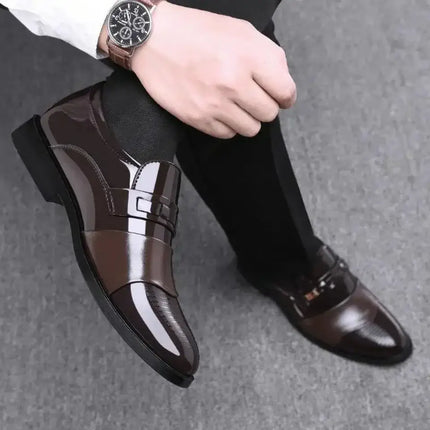 Mens Formal Minimalist Non-Slip Leather Work Shoes non slip sole