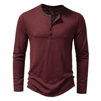 Mens Long Sleeve T Shirt Fashion Casual Pullover Top size L shoulder 48.