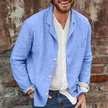Mens Casual Loose Jacket size guide S-5XL