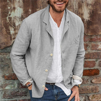 Mens Casual Loose Jacket bust 138cm size 5XL
