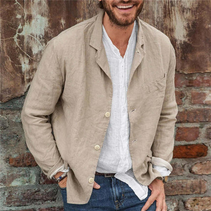 Mens Casual Loose Jacket shoulder width measurement