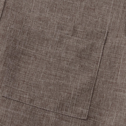 Men's Luxury Casual Button Up Shirt detailed view of fabric texture and pocket design.