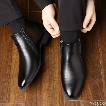Mens Minimalist Pointed Toe Retro Formal Dress Shoes formal wear