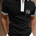 Black White Sport Polo