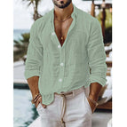 Bean green with white buttons