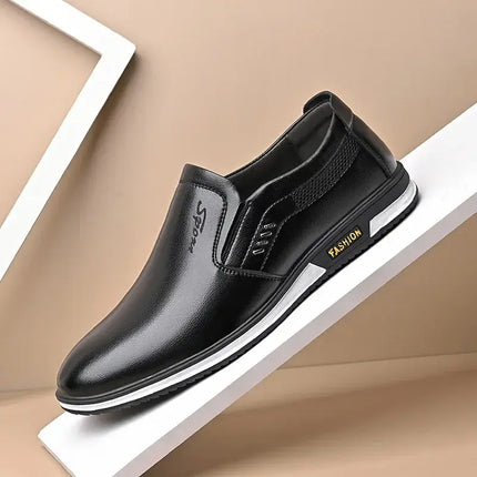 Mens Premium Leather Designer Formal Loafers side profile