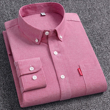 Mens Slim Fit Pure Cotton Washed Oxford Shirt M 38 length 70.5
