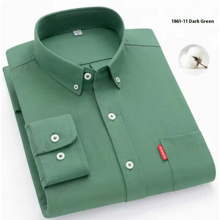 Mens Slim Fit Pure Cotton Washed Oxford Shirt professional size chart table