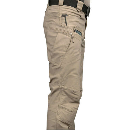 Mens Special Service Outdoor Tactical Training Pants displayed from the side showing multiple pockets and a modern fit.