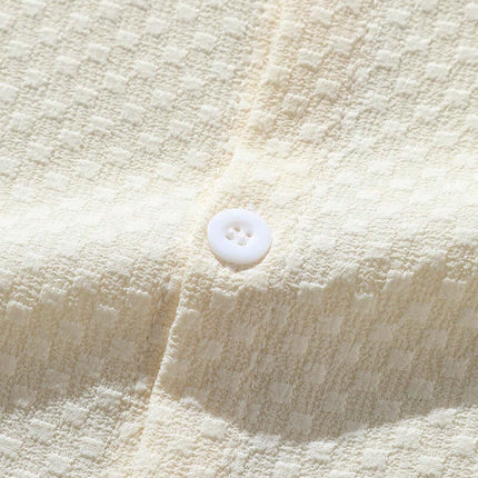 Mens Summer Breathable Cotton Blend Stand Collar Shirt size L bust 110
