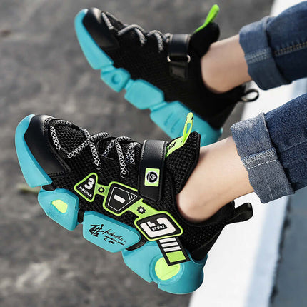 Mesh Fly-Woven Velcro Kids Breathable Sneakers mesh fabric