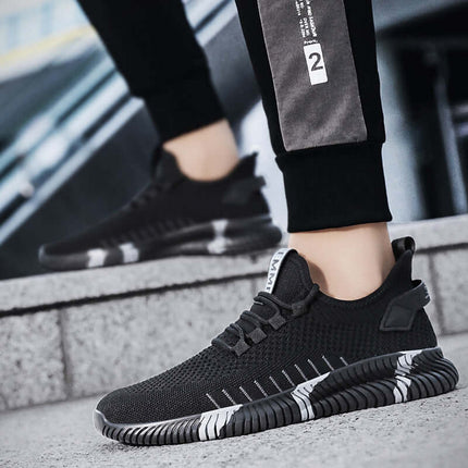 Mesh Sneakers Men Breathable rubber sole trainers