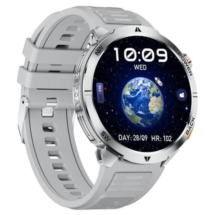 MT68 Outdoor Adventure Smart Watch with 1000mAh Battery displaying a cosmic background and digital time.