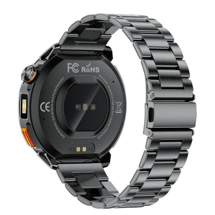 MT68 Outdoor Adventure Smart Watch with 1000mAh Battery showcasing sleek black design and advanced sensor features.