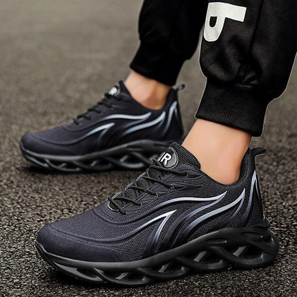 New Style Korean Mesh Running Casual Outdoor Shoes black casual design