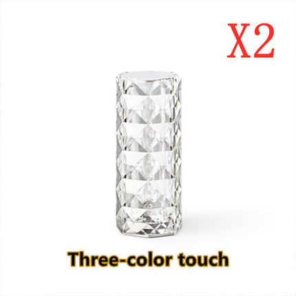 Nordic Crystal Lamp USB Touch Dimming Table Light desk lamp