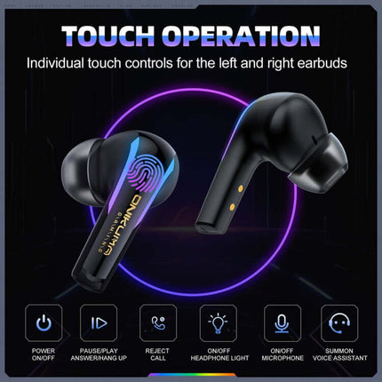onikuma t27 dual mode wireless bluetooth earphones hall switch