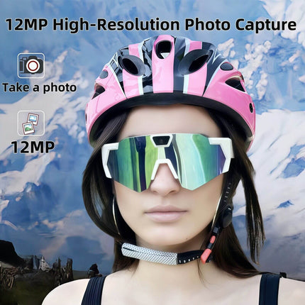 Outdoor Cycling Smart Glasses with camera wifi.