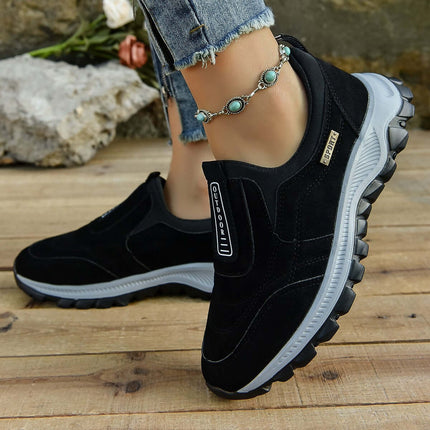 Outdoor Slip-On Lightweight Walking Running Shoes womens PU upper