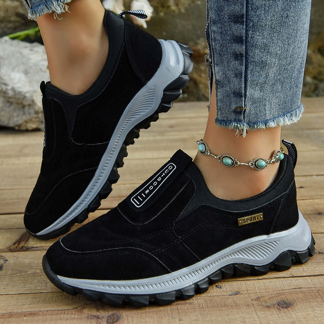 Outdoor Slip-On Lightweight Walking Running Shoes womens rubber sole