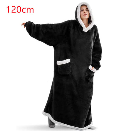 Oversized TV Hoodie Blanket short style 88cm length.