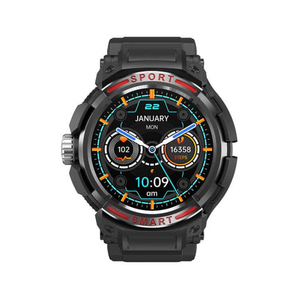OVISEN GT100 2 in 1 Smart Watch chassis open revealing hidden integrated TWS Bluetooth headset earbuds