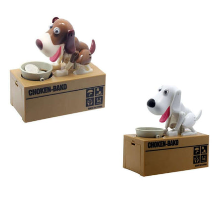 Piggy Bank Robotic Dog Bank plastic canine coin box.