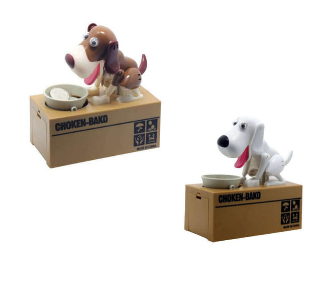 Piggy Bank Robotic Dog Bank plastic canine coin box.