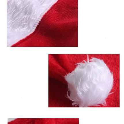 Plush LED Christmas Hat – Glowing Santa Cap for Children and Adults, Festive Home Décor, led christmas hat, glowing santa hat, light up holiday cap, christmas accessories, festive party hat, santa claus costume, holiday decorations