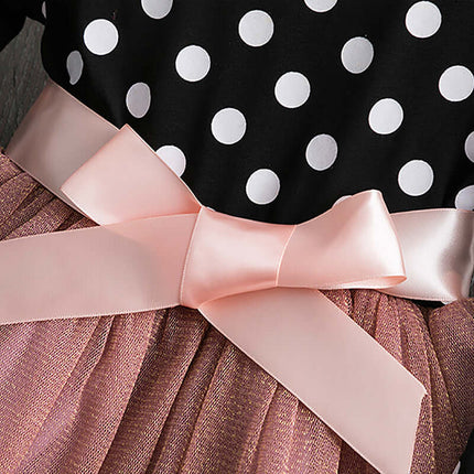 Polka Dot Princess Dress long sleeve style.