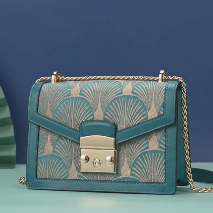 Artistic Embroidery Leather Women's Messenger Bag