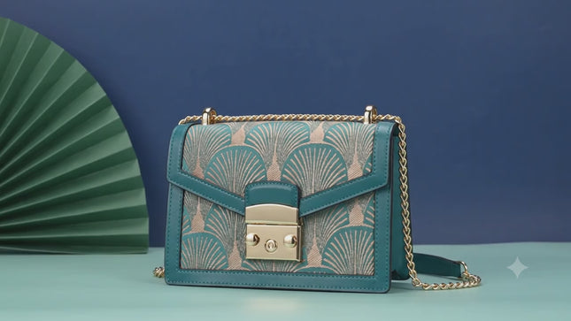 Artistic Embroidery Leather Women's Messenger Bag