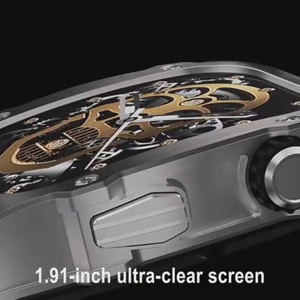 Men Waterproof Smart Watch BT Calling Heart Rate Monitor Bluetooth 5.1 connectivity.