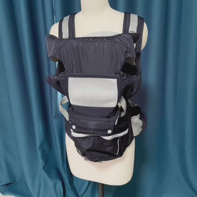 Multi-functional Baby Waist Stool Carrier Oxford Fabric 20kg Load