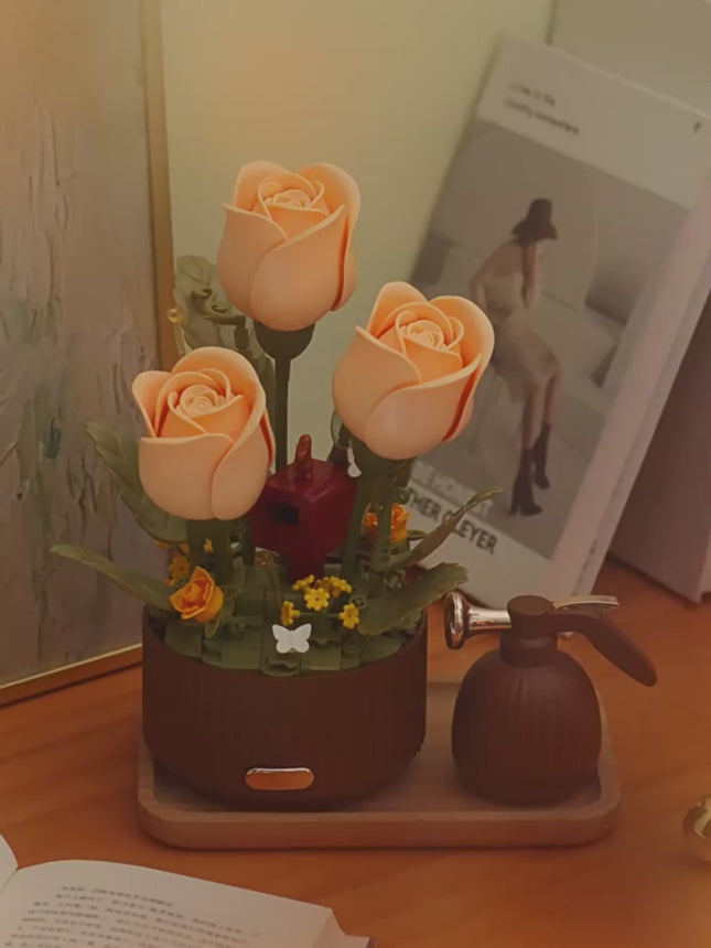 Preserved Flower Building Blocks Motion Flowers Model